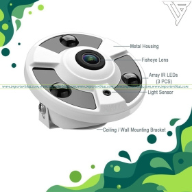 Imported Fisheyes 360degree Metal Camera Housing With HD Packaging Box