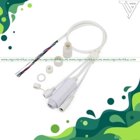 new isolated 10/1000m White 12V 1.5A taiwan board 9 pin poe cable with waterproof connector cap terminal cover protector