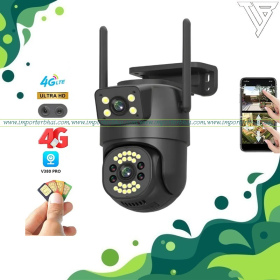 4G dual lens outdoor security wifi waterproof V380 Pro camera