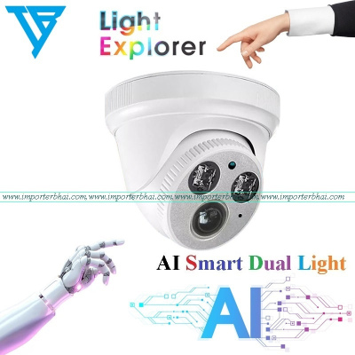 2 array dual ir led imported fisheye 360 degree dhu cctv dome camera housing with led & glass