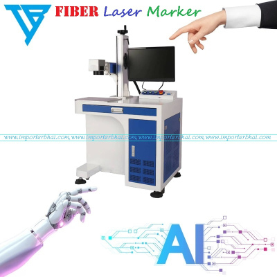 20W fiber laser marking machine with computer systems and all standard accessories marking area - 110x110mm